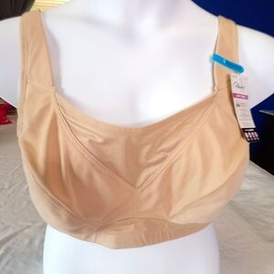 Playtex Secrets Bounce Control Beige Wirefree Sports Bra 40DDD US4221 NWT $46